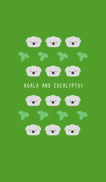 [LINE着せ替え] コアラとユーカリの着せかえ/グリーンの画像1
