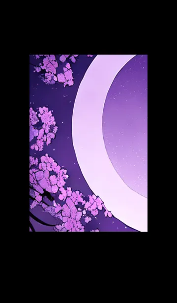 [LINE着せ替え] 月光夜桜#CR129。の画像1