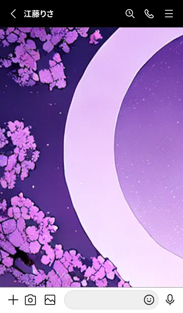 [LINE着せ替え] 月光夜桜#CR129。の画像2