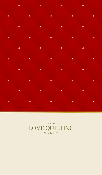 [LINE着せ替え] LOVE QUILTING RED 30の画像1