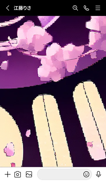 [LINE着せ替え] 月光夜桜#CR124。の画像2