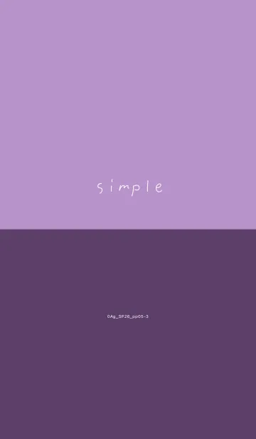 [LINE着せ替え] 0Ag_26_パープル5-3の画像1