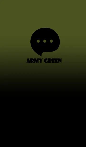 [LINE着せ替え] Black & Army Green Theme V4 (JP)の画像1