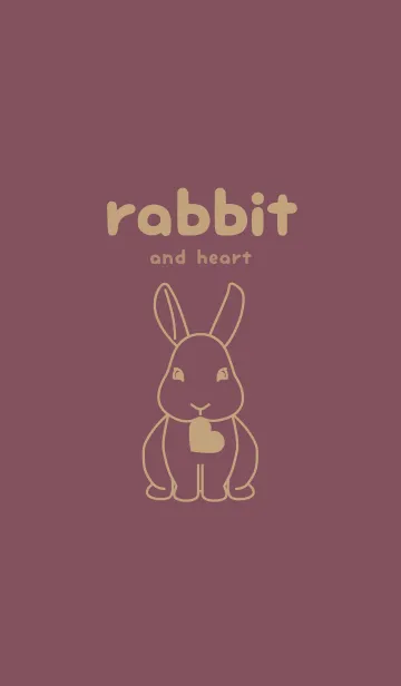 [LINE着せ替え] ウサギとハート ビンヤードの画像1