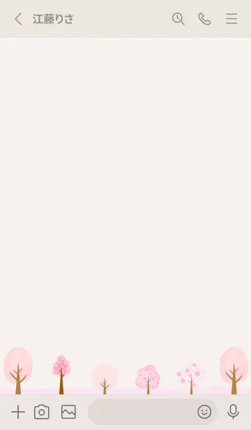 [LINE着せ替え] 桜の季節です（B)の画像2