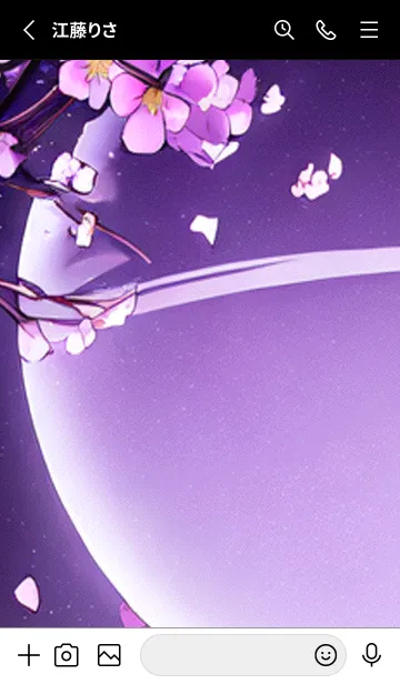 [LINE着せ替え] 月光夜桜#CS021。の画像2