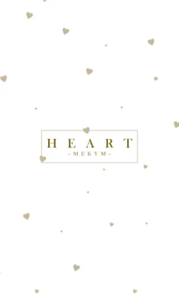 [LINE着せ替え] HEART BEIGE-SIMPLE.MEKYM 19の画像1