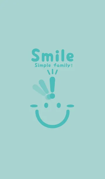 [LINE着せ替え] スマイル＆ヒラメキ ペールアクアの画像1