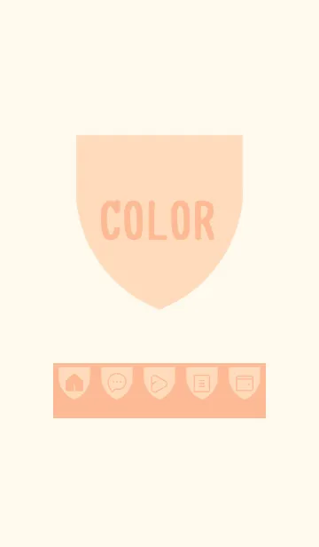 [LINE着せ替え] beige color X19の画像1