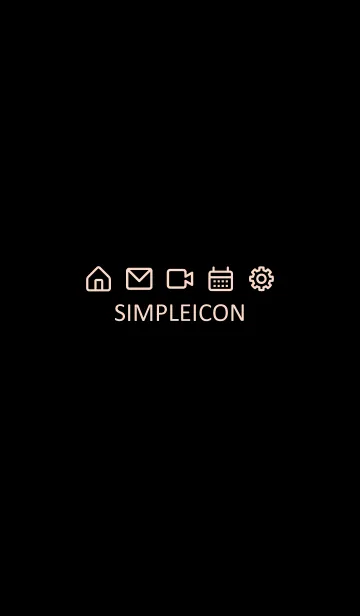 [LINE着せ替え] SIMPLE ICON -BLACK- 15の画像1