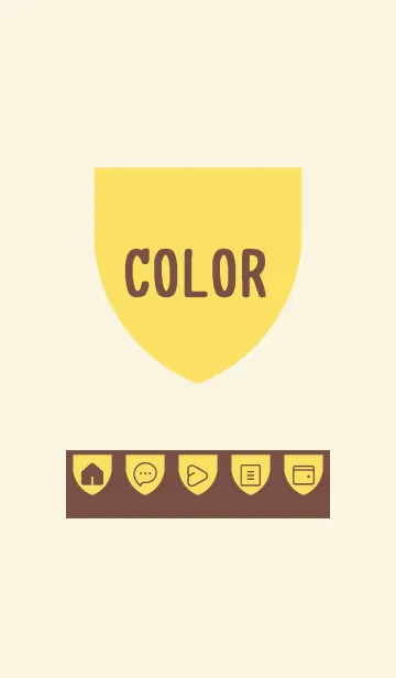 [LINE着せ替え] brown color X20の画像1