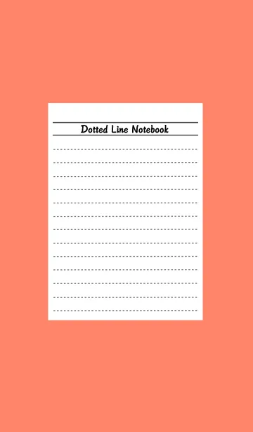 [LINE着せ替え] 点線ノートの着せかえ/アプリコットカラーの画像1
