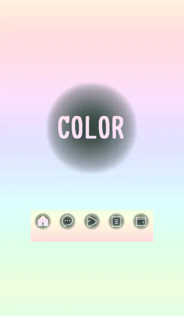 [LINE着せ替え] green color rainbow D05の画像1