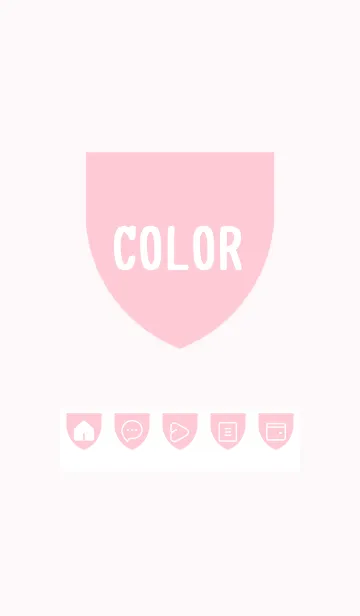[LINE着せ替え] pink color X19の画像1
