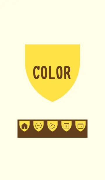 [LINE着せ替え] yellow color X17の画像1