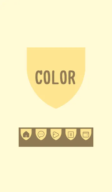 [LINE着せ替え] yellow color X20の画像1