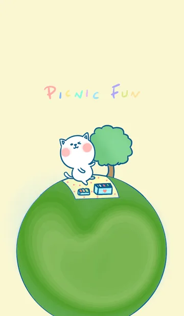 [LINE着せ替え] Picnic fun J-light yellow (Ye2)の画像1