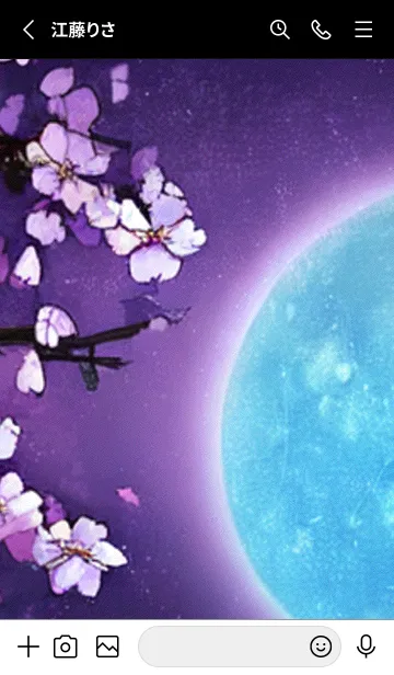 [LINE着せ替え] 月光夜桜#CS012。の画像2