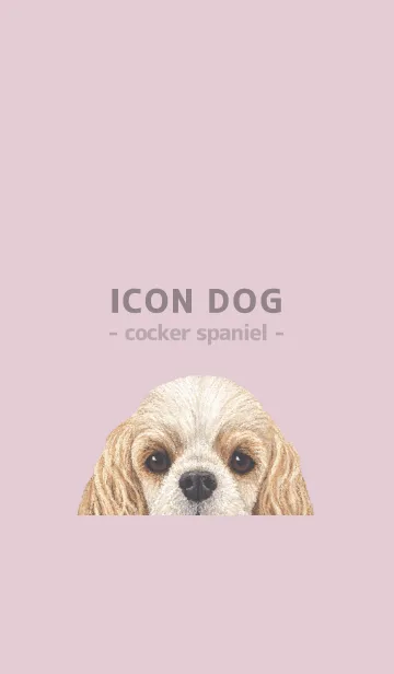 [LINE着せ替え] ICON DOG - コッカー - PASTEL PK/06の画像1