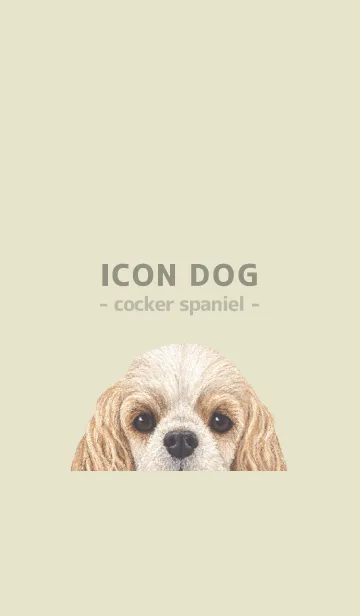 [LINE着せ替え] ICON DOG - コッカー - PASTEL YE/06の画像1