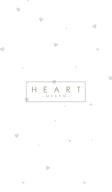 [LINE着せ替え] HEART GRAY-SIMPLE.MEKYM 19の画像1