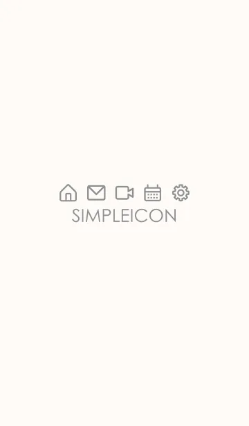 [LINE着せ替え] SIMPLE ICON -PINK BEIGE- 15の画像1