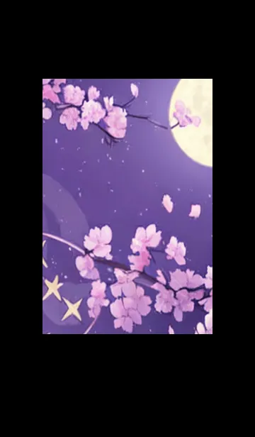 [LINE着せ替え] 月光夜桜#CS09。の画像1