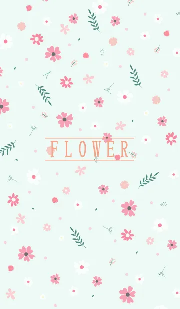 [LINE着せ替え] MANY FLOWERS GREEN 70の画像1