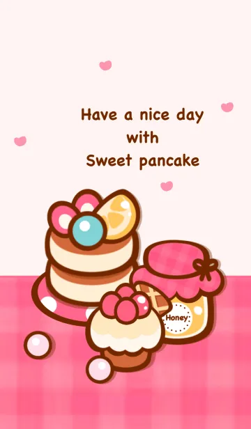 [LINE着せ替え] Happy sweet pancake 7の画像1