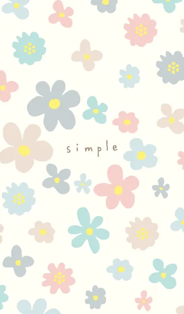 [LINE着せ替え] 北欧風花々 大人19の画像1