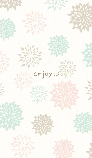 [LINE着せ替え] 3色の花29の画像1