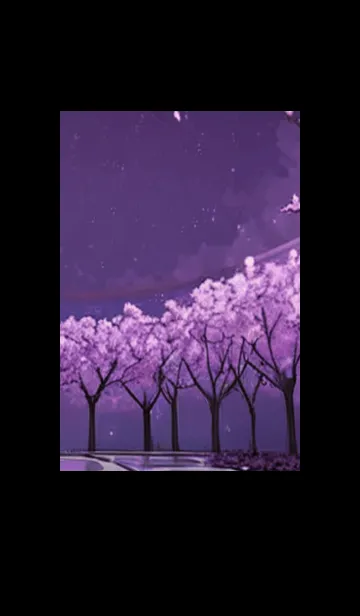 [LINE着せ替え] 月光夜桜#CT07。の画像1