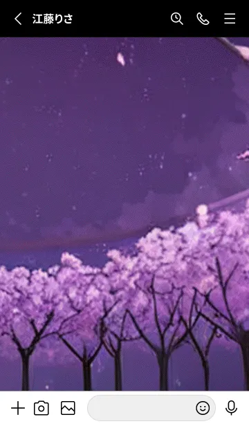 [LINE着せ替え] 月光夜桜#CT07。の画像2