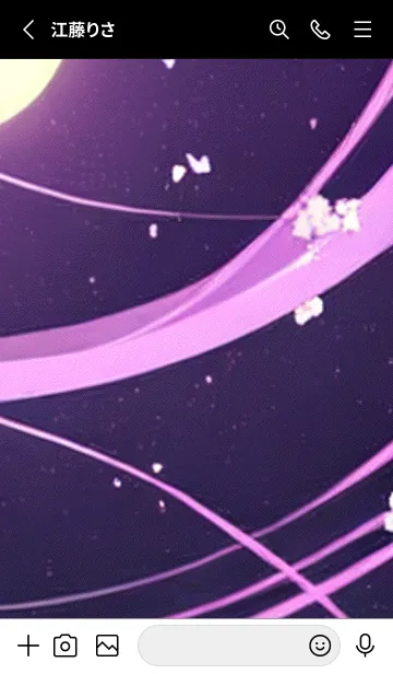 [LINE着せ替え] 月光夜桜#CT06。の画像2