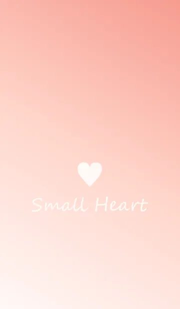 [LINE着せ替え] Small Heart *Orange Gradation 5*の画像1