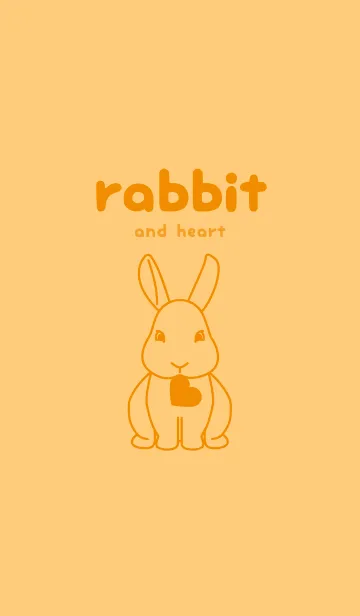 [LINE着せ替え] ウサギとハート ジョーンドナープルの画像1