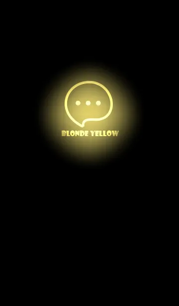 [LINE着せ替え] Blonde Yellow  Neon Theme V4 (JP)の画像1