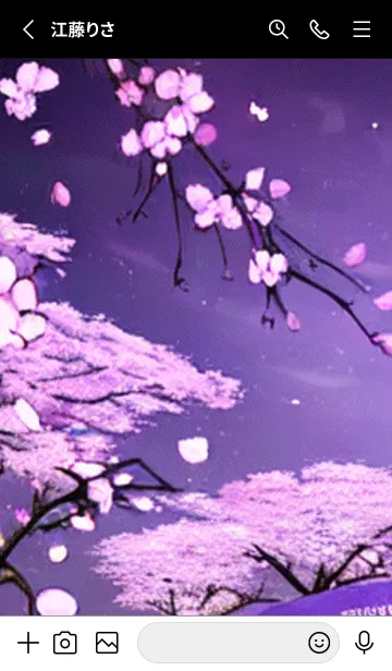 [LINE着せ替え] 月光夜桜#CT02。の画像2