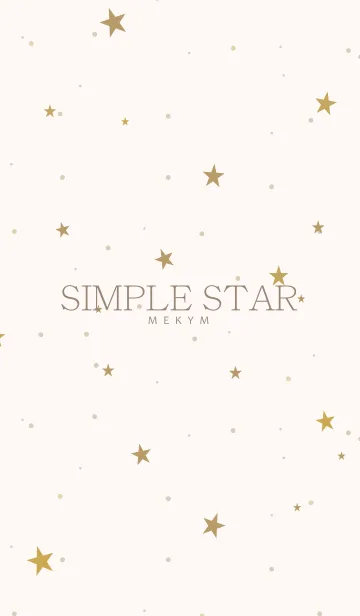 [LINE着せ替え] SIMPLE STAR NATURAL YELLOW.MEKYM 6の画像1