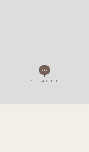 [LINE着せ替え] シンプル（beige gray)V.1447の画像1