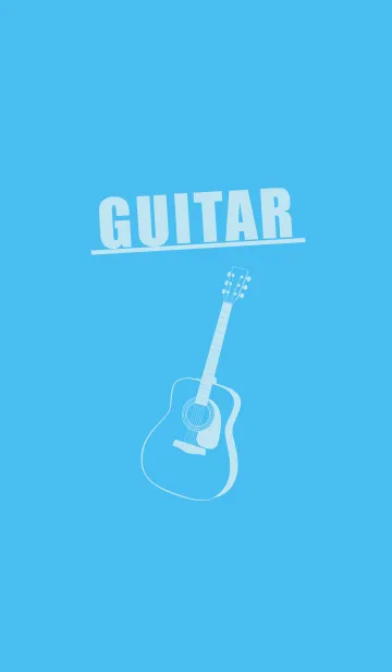 [LINE着せ替え] GUITAR COLOR パステルブルーの画像1