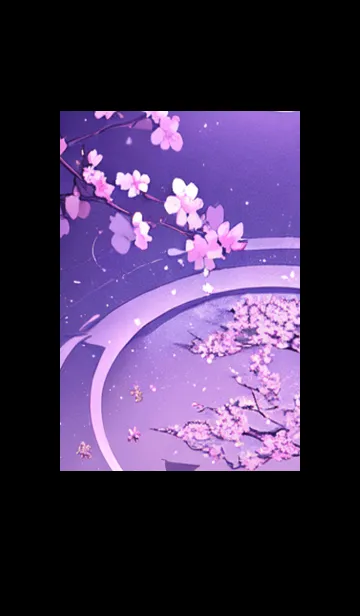 [LINE着せ替え] 月光夜桜#CS026。の画像1