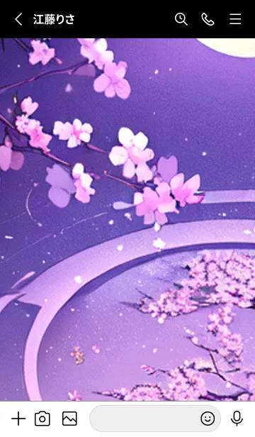 [LINE着せ替え] 月光夜桜#CS026。の画像2