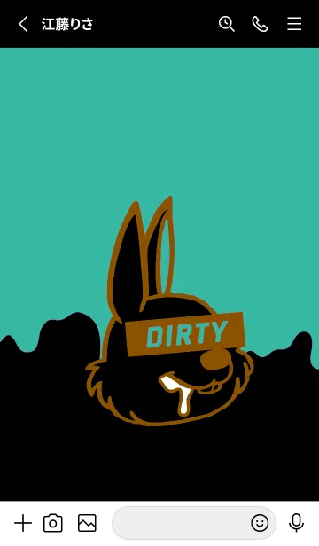 [LINE着せ替え] ダーティ ラビット 153の画像2