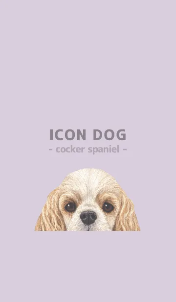 [LINE着せ替え] ICON DOG - コッカー - PASTEL PL/06の画像1