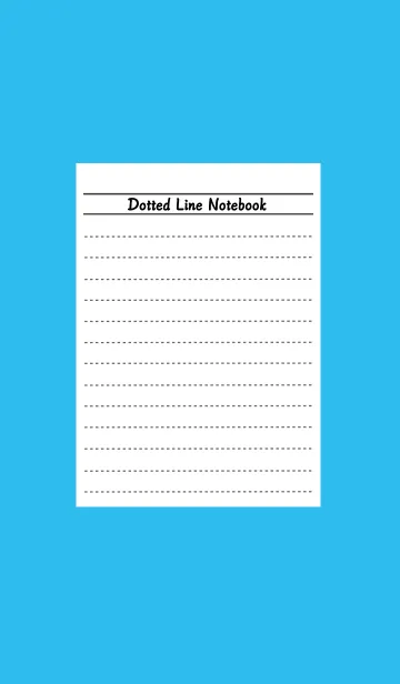 [LINE着せ替え] 点線ノートの着せかえ/ブルー/グリーンの画像1