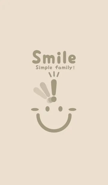 [LINE着せ替え] スマイル＆ヒラメキ 蒸栗色の画像1