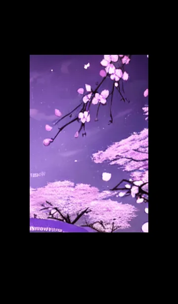 [LINE着せ替え] 月光夜桜#CT020。の画像1