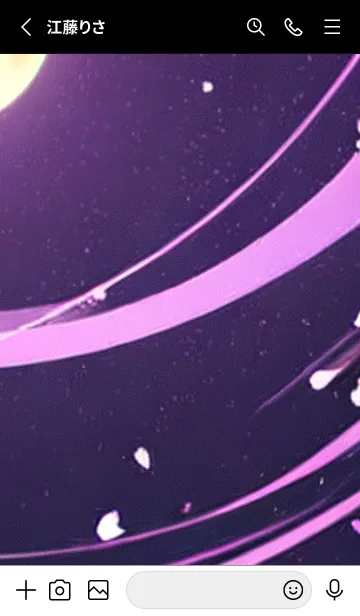 [LINE着せ替え] 月光夜桜#CT018。の画像2