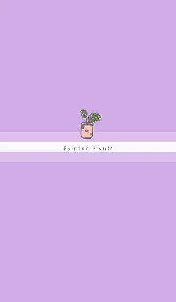 [LINE着せ替え] Painted Planting JA-Romantic Purple(Pu2)の画像1